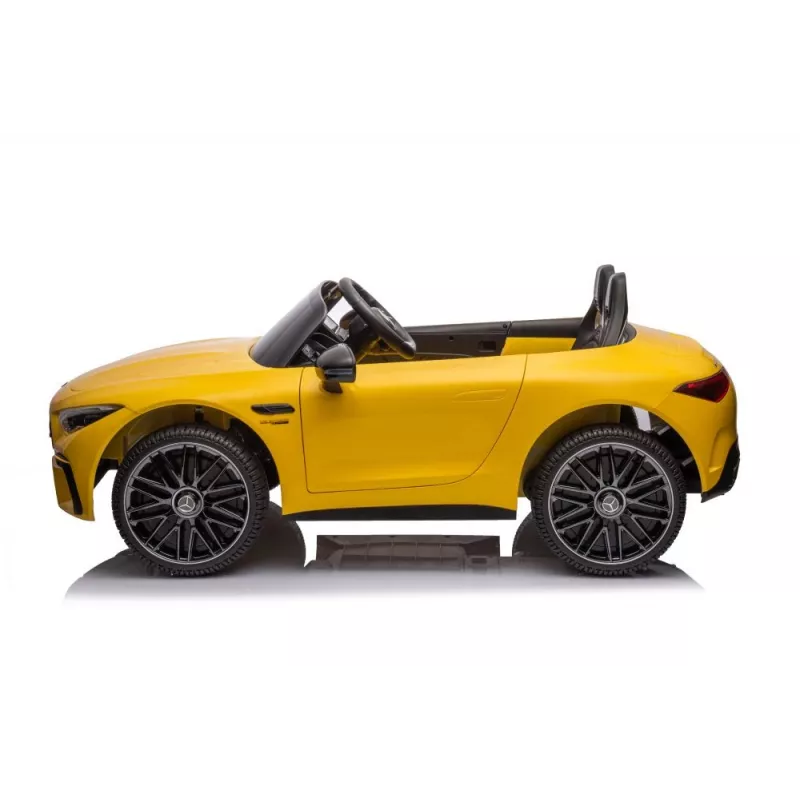 LEAN CARS Mercedes AMG SL63 Batterieauto, Gelb lackiert