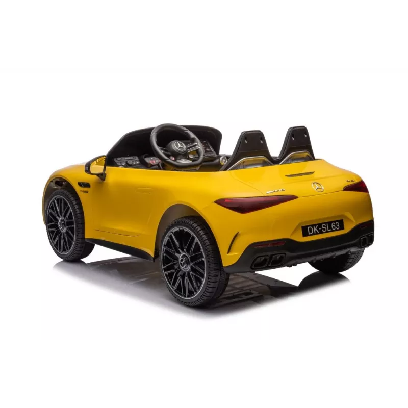 LEAN CARS Mercedes AMG SL63 Batterieauto, Gelb lackiert