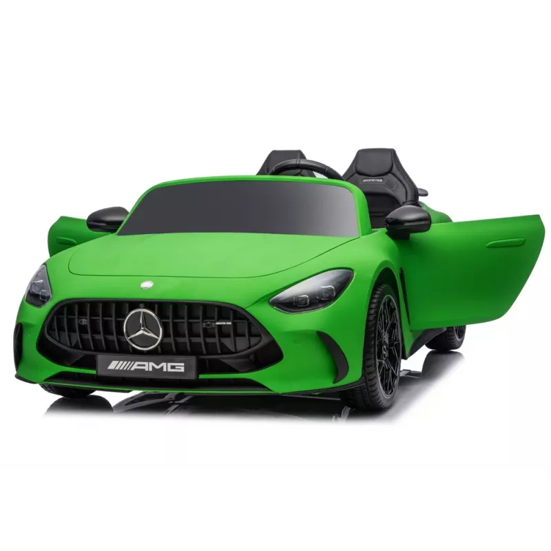 LEAN CARS Mercedes GT63 AMG DKGT63 24V Quiet Engine Matte Green Battery Car