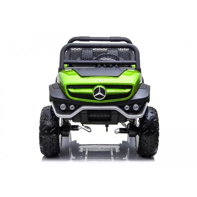 LEAN CARS Mercedes Unimog 12V Elektro-Kinderauto Grün