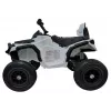 LEAN CARS Quad BDM0906 Elektrisches Kinderfahrzeug mit Luftreifen, LED-Leuchten, MP3, Weiß