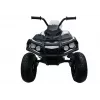 LEAN CARS Quad BDM0906 Elektrisches Kinderfahrzeug mit Luftreifen, LED-Leuchten, MP3, Weiß
