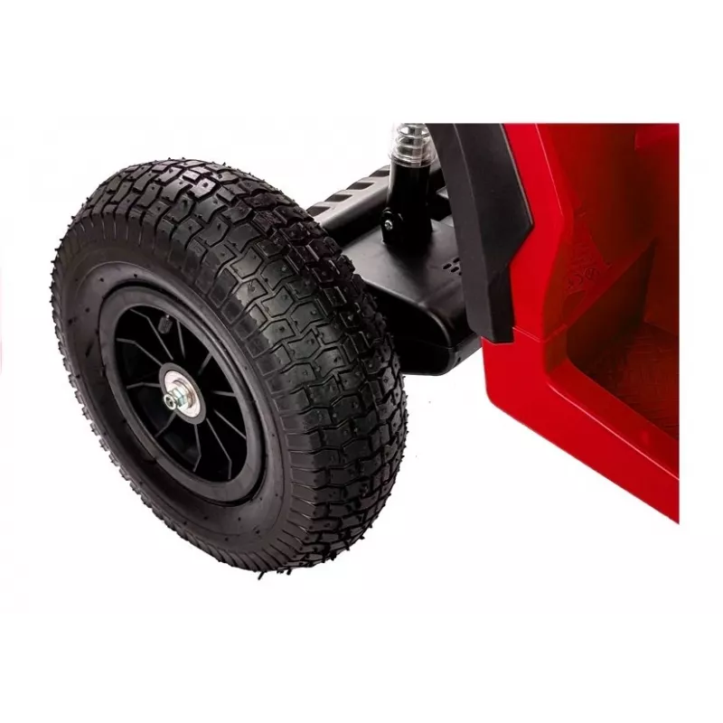 LEAN CARS Quad BDM0906 Elektro-Kinderfahrzeug mit Luftreifen, LED-Leuchten, MP3 - Rot