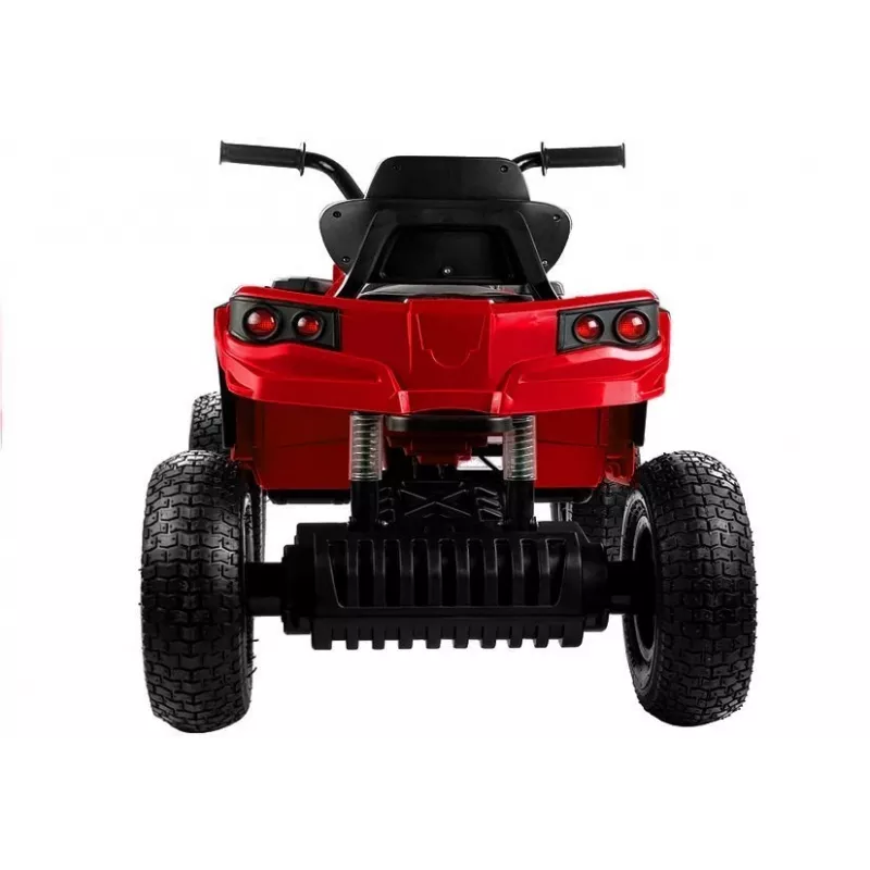LEAN CARS Quad BDM0906 Elektro-Kinderfahrzeug mit Luftreifen, LED-Leuchten, MP3 - Rot
