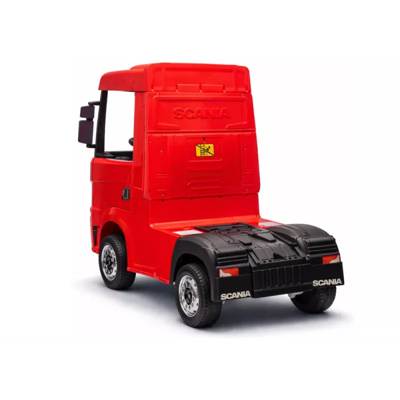 LEAN CARS Scania 500R HL698 12V Elektro-Kinderauto 4x4 Rot lackiert mit Fernbedienung
