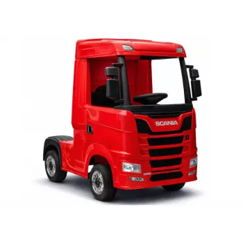 LEAN CARS Scania 500R HL698 12V Elektro-Kinderauto 4x4 Rot lackiert mit Fernbedienung