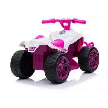 LEAN CARS TR1805 Elektrisches Quad zum Aufsitzen Weiß-Rosa