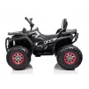 LEAN CARS XMX607 Elektrisches Quad für Kinder mit LED-Leuchten und MP3 - Schwarz