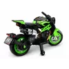 LEAN CARS XW-07 Batteriebetriebenes Motorrad mit beleuchteten LED-Rädern Grün