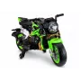 LEAN CARS XW-07 Batteriebetriebenes Motorrad mit beleuchteten LED-Rädern Grün