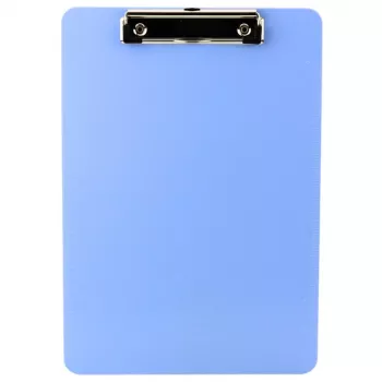 LEAN Klemmbrett Schreiblineal A4 Kunststoff Blau