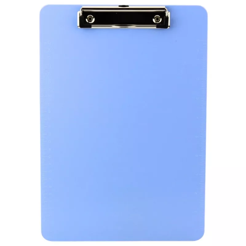 LEAN Klemmbrett Schreiblineal A4 Kunststoff Blau