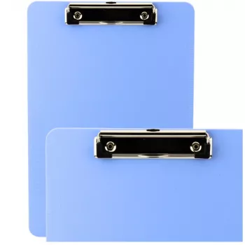 LEAN Klemmbrett Schreiblineal A4 Kunststoff Blau