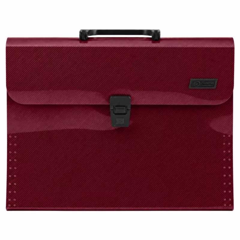 LEAN Folder Expanding File Folder 13 Fächer Burgunderrot A4