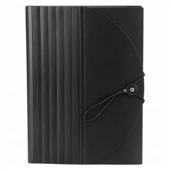 LEAN Folder Organizer für Dokumente, 25 Fächer, A4, Schwarz
