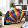 LEAN Folder Organizer für Dokumente, 25 Fächer, A4, Schwarz