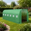 LEAN Garden Folientunnel Gewächshaus PRO Gestell 25MM 10x4x2M 40M²