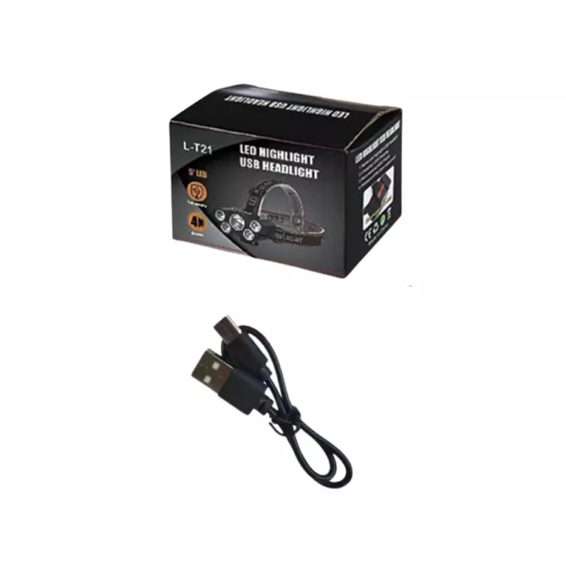 LEAN LED-Stirnlampe 5 Dioden Bewegungssensor 4 Leuchtmodi 1000 Lumen 200m Reichweite