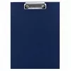 LEAN Metall-Klemmbrett Schreibunterlage A4 Blau - Robustes Klemmbrett aus Aluminiumlegierung mit flachem Clip, einziehbare Aufhängeschlaufe, hält bis zu 100 Blatt, rostbeständig, für Büro, Industrie, Lager, Medizin, Bildung
