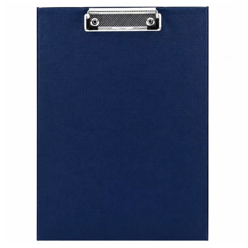 LEAN Metall-Klemmbrett Schreibunterlage A4 Blau - Robustes Klemmbrett aus Aluminiumlegierung mit flachem Clip, einziehbare Aufhängeschlaufe, hält bis zu 100 Blatt, rostbeständig, für Büro, Industrie, Lager, Medizin, Bildung