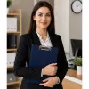 LEAN Metall-Klemmbrett Schreibunterlage A4 Blau - Robustes Klemmbrett aus Aluminiumlegierung mit flachem Clip, einziehbare Aufhängeschlaufe, hält bis zu 100 Blatt, rostbeständig, für Büro, Industrie, Lager, Medizin, Bildung