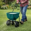 LEAN Rotary Seeder auf Rädern zum Ausbringen von Dünger, Grassamen, Salz und Sand, 27L