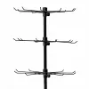 LEAN Drehständer 5-stufig auf Rollen Schwarz 40x150cm, 360° Drehung, pulverbeschichteter Stahl