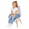 LEAN Runder Plüsch-Stuhlkissen Katze Grau Weicher Sitz 40 cm
