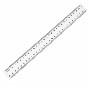 LEAN SCHOOL TAURUS Kunststoff-Lineal 30 cm – Transparent, Bruchfest, Metrisch