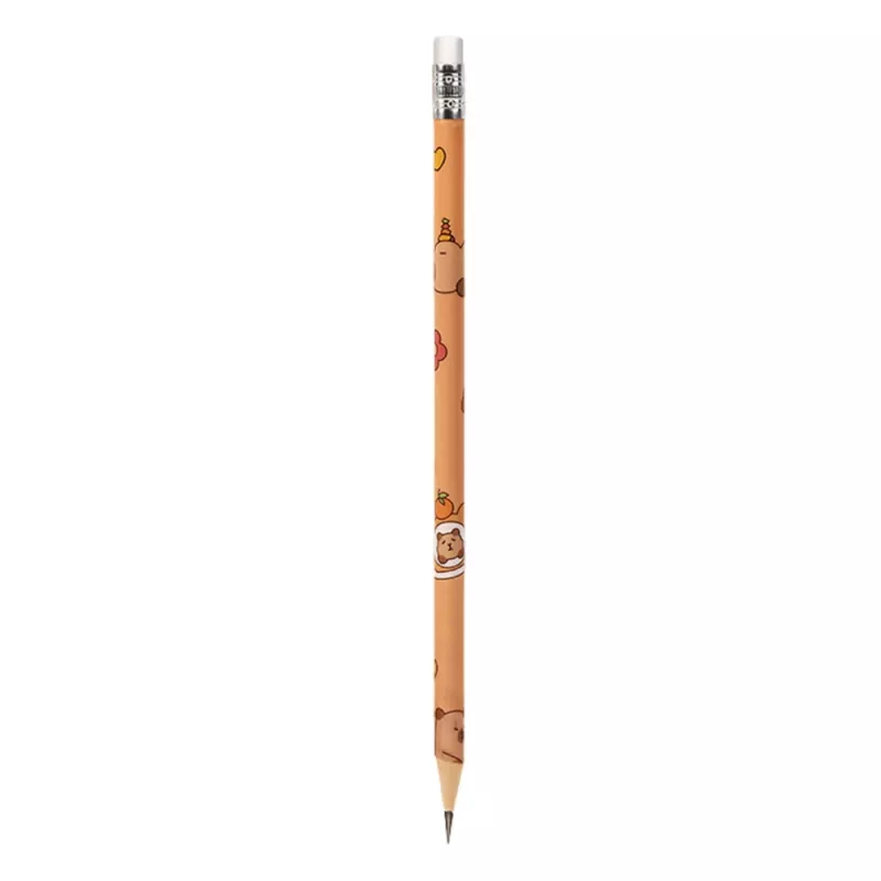LEAN Set mit 30 HB Graphitstiften und Capybara-Radierer in einer Tube