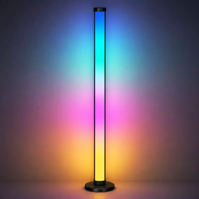 LEAN Smart Floor Lamps Colorful RGB LED Lights Remote Control App 125cm 2 pcs
