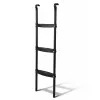 LEAN SPORT BEST 97 cm Trampolin-Leiter – 2-stufig, rutschfest, Stahl, universell passend, Schwarz