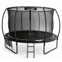 LEAN Sport Gartentrampolin mit Innennetz Schwarz und Grün 427CM 14FT