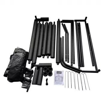 LEAN SPORT Tragbares Fußballtor für Kinder Metall 300×200×120cm