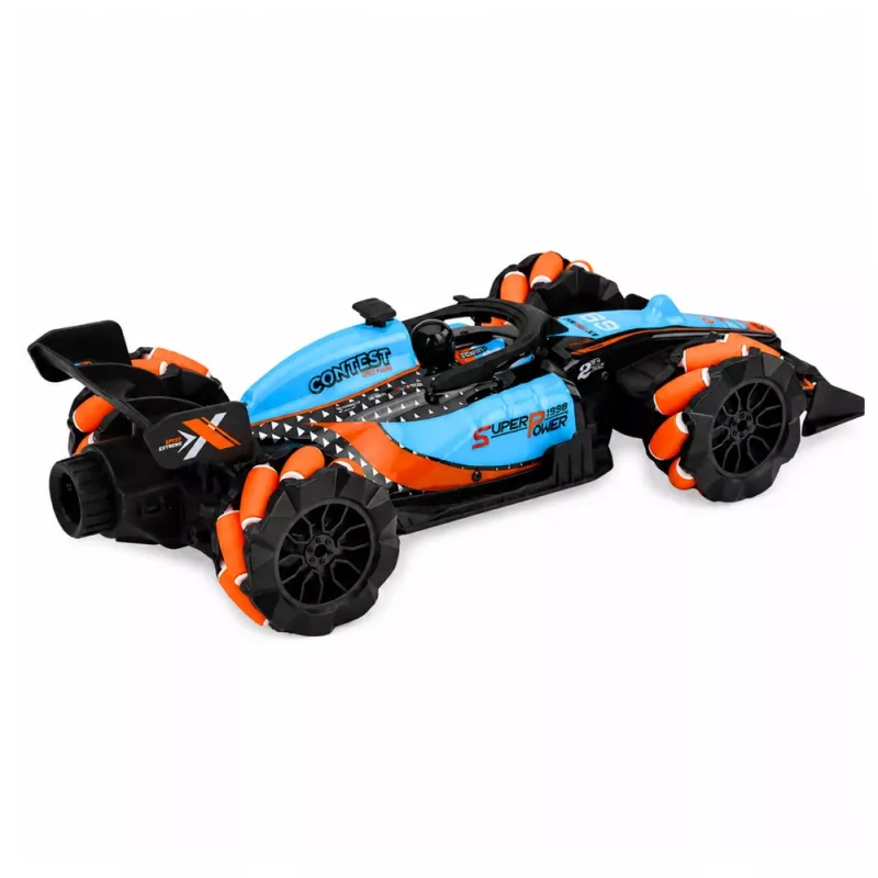 LEAN TOYS 1:14 4WD ferngesteuertes Stunt-Auto mit 360°-Rotation und LED-Leuchten