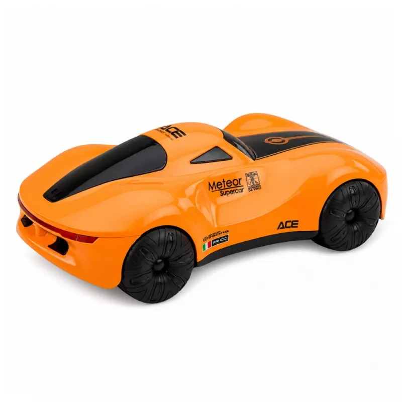 LEAN TOYS 1:16 2,4 GHz 4WD RC Drift-Auto mit Raucheffekt, LED-Lichtern und Sound, Orange