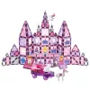 LEAN TOYS 25282 Magnetische Bausteine Buntglasfenster-Set mit rosa Markern, 126 Teile, kreatives Kunstspielzeug