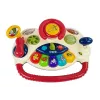 LEAN TOYS 3-in-1 Interaktiver Baby-Kinderwagen mit Lenkrad, Sound, Melodien und Tiermotiven