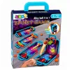 LEAN TOYS 3-in-1 Mini Arcade Game – Tragbarer Tisch-Basketball, Flipper & Bowling-Koffer (mehrfarbig)