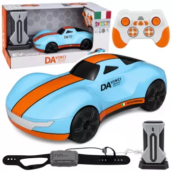 LEAN TOYS 30335 Modernes ferngesteuertes Auto RC Lichtstation Blau 1:16