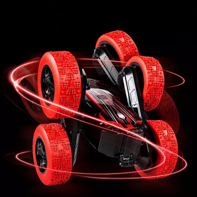 LEAN TOYS 360° Gesten-Fernbedienungs-RC-Stuntcar Rot