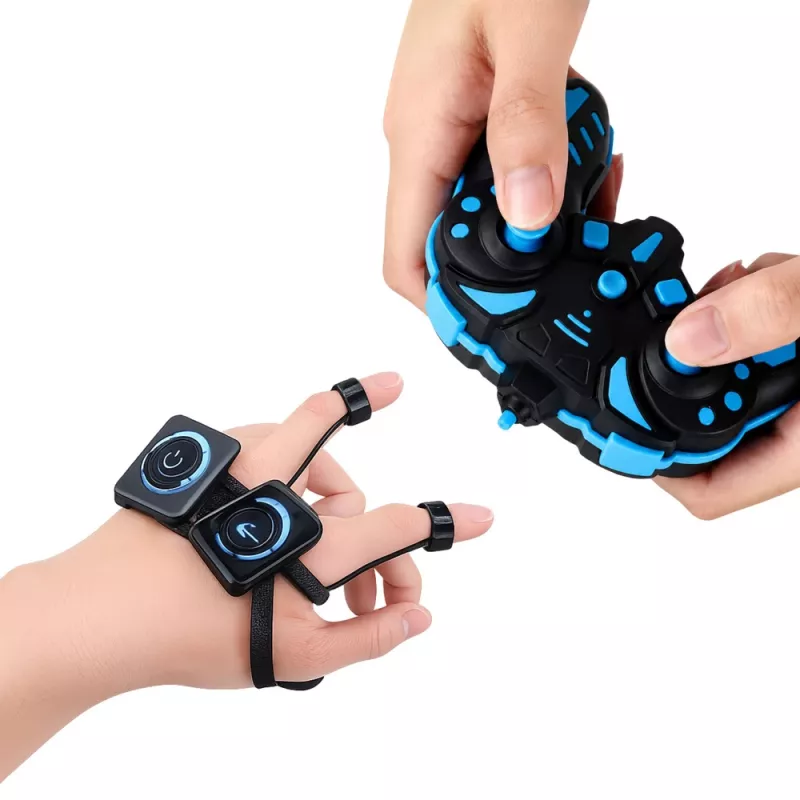 LEAN TOYS 360° Gesten-Fernbedienungs-RC-Stuntcar Rot
