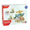 LEAN TOYS 4in1 Buggy-Lerntisch-Roller-Fahrrad für Babys Blau