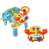 LEAN TOYS 4in1 Buggy-Lerntisch-Roller-Fahrrad für Babys Blau