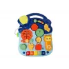 LEAN TOYS 7589 Interaktiver Schiebe-Lauflernwagen mit Tischpanel, 2-in-1 Baby-Lauflernwagen mit Lichtern, Geräuschen und Lernpanel