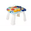LEAN TOYS 7589 Interaktiver Schiebe-Lauflernwagen mit Tischpanel, 2-in-1 Baby-Lauflernwagen mit Lichtern, Geräuschen und Lernpanel