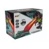 LEAN TOYS 7740 Batteriebetriebener interaktiver T-Rex-Dinosaurier mit Eiablage, Nebeleffekt, Geräusch- und Lichteffekten - Grün