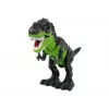 LEAN TOYS 7740 Batteriebetriebener interaktiver T-Rex-Dinosaurier mit Eiablage, Nebeleffekt, Geräusch- und Lichteffekten - Grün