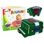 LEAN TOYS Akkordeon-Instrument für junge Musiker Grün – 12-Tasten Akustik-Spielzeugakkordeon mit verstellbarem Schultergurt, ab 3 Jahren