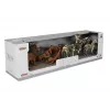 LEAN TOYS Africa Wild Animals Löwen Zebra Familie Figuren Set